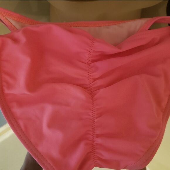 💋Xhiliration Pink and Black Scrunch Butt Bikini - Picture 7 of 7